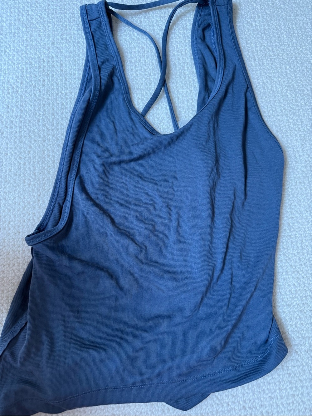 Zella NWT Blue Cross-Back Tank Top